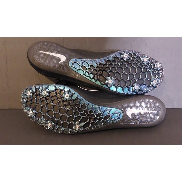 Nike Zoom Victory Elite 2 Black Indigo Fog Track Running Spikes NWOT Sz 13 #453 - Picture 5 of 11